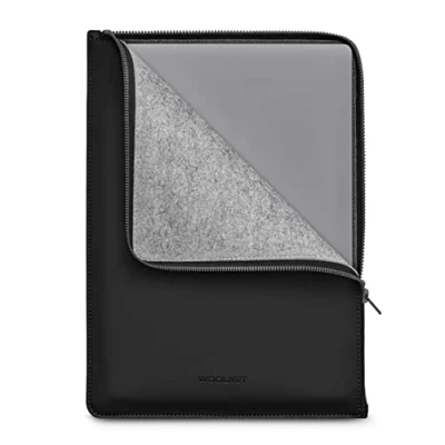 Abbildung von Woolnut beschichtetes Folio für MacBook Pro 14&quot;, schwarz