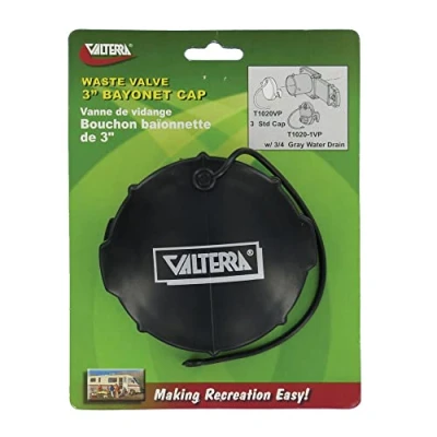 Abbildung von Valterra T1020VP Ablaufventilkappe, 7,6 cm Bajonett, Schwarz