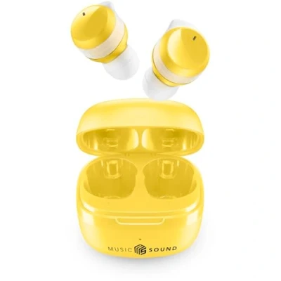 Abbildung von Music Sound Flow Kabelloses In Ear Bluetooth Headset Spielzeit 25 Stunden Gelb