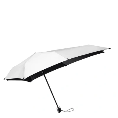 Abbildung von Senz Manual faltbares Sturmschirm shiny silver