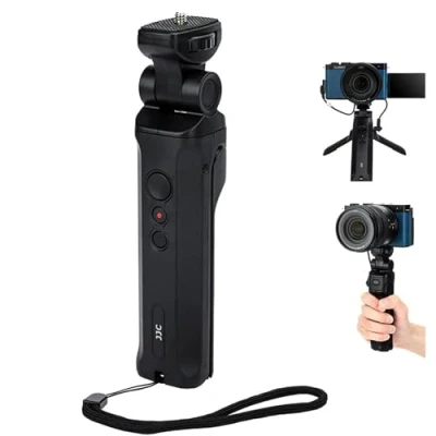 Abbildung von JJC Remote Shooting Grip &amp; Travel Desk Tripod for Panasonic G100D and S9 Cameras Selfies Vlogging, Replace DMW SHGR2