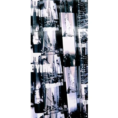 Abbildung von Duschvorhang Textil New York Manhattan inkl Ringe 1,80 m x 2,00 USA Baduntensilien Bad Zubehör Badezimmer Dekoration