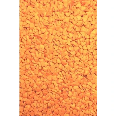 Abbildung von SD Pearls Zuckerstreusel, Bunter Streuselmix, Streusel Valentinstag, Hochzeit, Herzen, Streudekor für Torten, Kuchen, Muffins und Desserts. (Herzen Orange, 400g)
