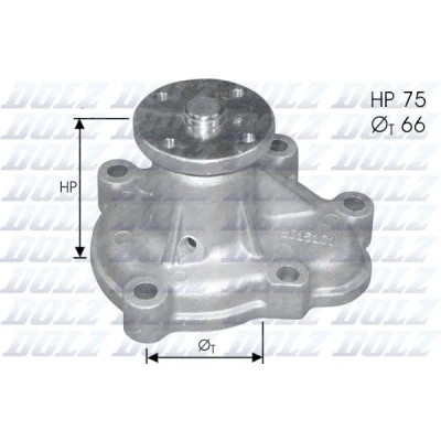 Abbildung von DOLZ O133 Wasserpumpe OPEL: Corsa B Schrägheck