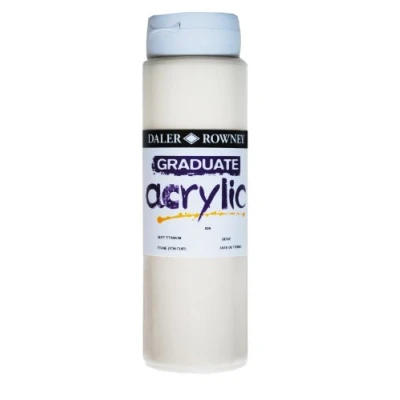 Abbildung von Daler Rowney Graduate Acrylfarbe 500 ml Buff Titanium