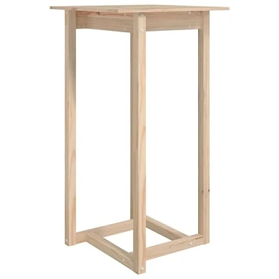 Abbildung von vidaXL Bartisch Stehtisch Loungetisch Tresentisch Tisch Küchentisch Bartresen Bistrotisch Partytisch Holztisch 60x60x110cm Massivholz Kiefer