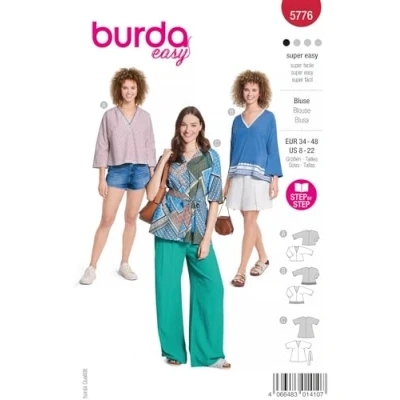 Abbildung von Bluse Burda 5776 34 48
