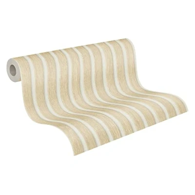 Abbildung von A.S. Création Tapete Holzpaneele Weiß, Beige