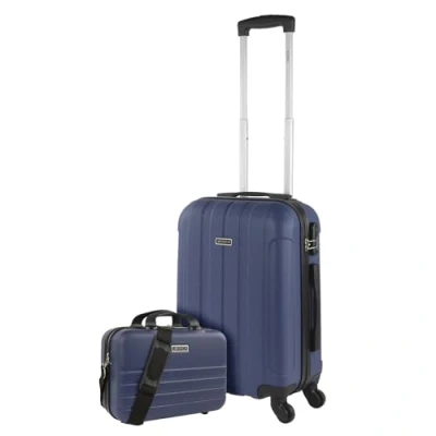 Abbildung von ITACA Handgepäck Koffer Trolley Reisekoffer Mit Rollen und Hartschalenkoffer für Vielreisende. Jeansblau 771150B