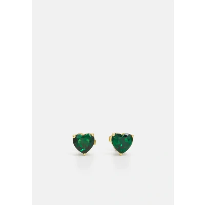 Abbildung von kate spade new york MY LOVE Heart Studs Ohrringe, Damen, Größe: One Size, Green