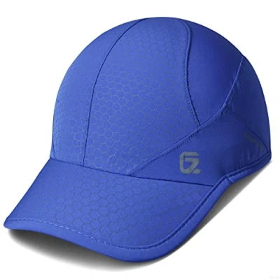 Abbildung von Sport cap,Soft Brim Lightweight Waterproof Running Hat Breathable Baseball Cap Quick Dry Caps Cooling Portable Sun Hats for Men and Woman Performance Cloth Workouts Outdoor Activities Blue