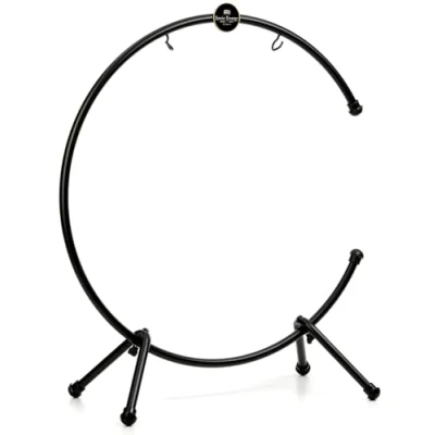 Abbildung von Sonic Energy Tisch Gong Ständer Zubehör für Gongs und Tam Tams bis 66 cm Pulverbeschichteter Stahl, schwarz (TMTGS XL)