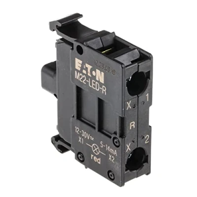 Abbildung von Eaton M22 LED R, Schaltschrankbeleuchtung, Schraube, Schwarz, LED, CE, UL, CSA, AC, Gleichstrom