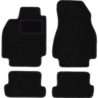 Abbildung von Wielganizator Automatte Passend für Renault Megane II CC Coupé, Cabrio 2003 2010 Velours Autozubehör Praktische Fußmatte Auto 4 teilig schwarz