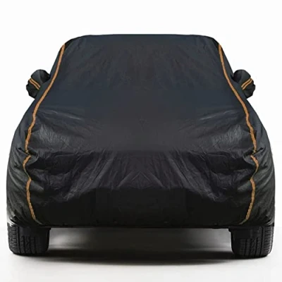Abbildung von Auto Abdeckplane Atmungsaktiv für V W Fox 3Tür Europe 2005 2011 Hecktürmodell,Auto Schwarz Autoplane Indoor Outdoor HüLle Sommer Autoabdeckung &amp; AutoschutzhüLle
