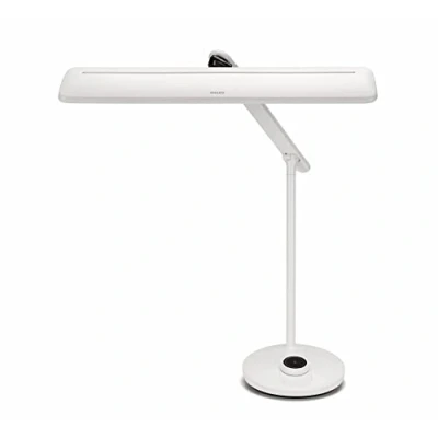 Abbildung von Philips LED VDTMate Schreibtischleuchte (14 W), dimmbare Tischleuchte mit EyeComfort, energiesparende Beleuchtung, weiß