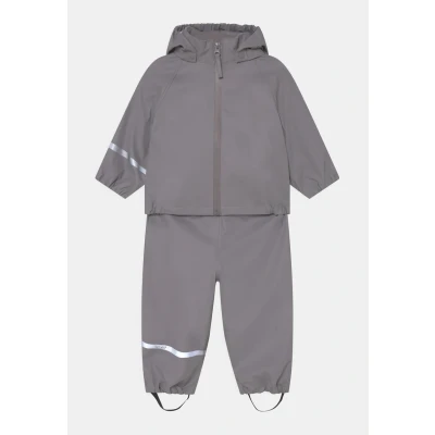 Abbildung von Celavi Basic Rainwear Unisex SET Regenhose für Kinder, Größe: 80, Gull