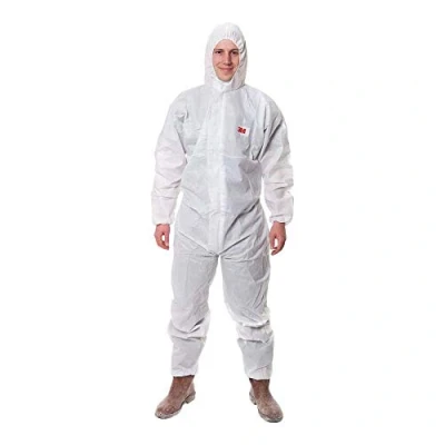 Abbildung von 3M 4515 Schutzkleidung 5/6, SMS Polypropylen, Weiß, Größe M.