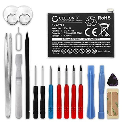 Abbildung von CELLONIC® Ersatz Akku A1725 für Apple iPad Mini 5 (2019) A2124, A2126, A2133 5120mAh + Werkzeug Set Ersatzakku Tablet PC Batterie Tabletakku, Battery