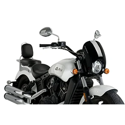 Abbildung von Customacces Verkleidungscheibe Modell Anarchy Schwarz für Indian Scout 15&#039; 22&#039;, Bobber Sixty 16&#039; 21&#039;, 18&#039; 22