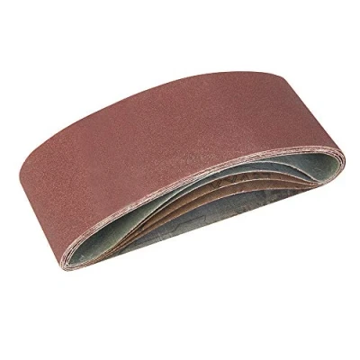 Abbildung von Silverline 760354 Schleifbänder, 75 x 457 mm, 5 tlg. Satz 40er , 60er 2 80er u. 120er Körnung