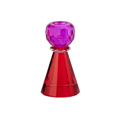 Abbildung von Gift Company Kerzenhalter Sari Konus, Kerzenständer, Kristallglas, Pink, Rot, 11.5 cm, 1093701013
