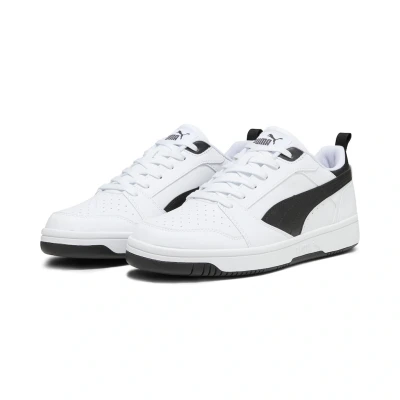 Abbildung von Puma Rebound V6 Sneaker low, Größe: 44, White/black Hochwertiges lederimitat