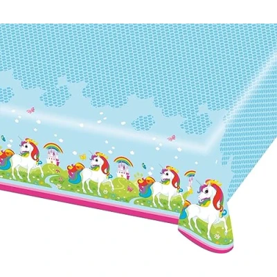 Abbildung von Tischdecke Einhorn Regenbogen