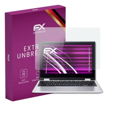 Abbildung von atFoliX Glasfolie kompatibel mit Acer Chromebook Spin 311 Panzerfolie, 9H Hybrid Glass FX Schutzpanzer Folie