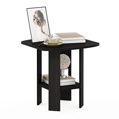 Abbildung von Furinno Simple Design Beistelltisch, Holz, Espresso, 50.8 x 49.78 cm