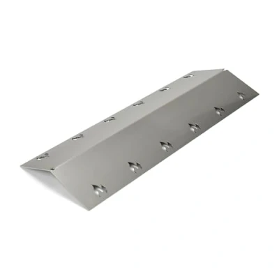 Abbildung von Grillrost.com Das Original Edelstahl Brennerabdeckung 435x160mm extra stark 1,5mm passend für viele Grills