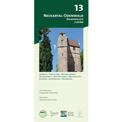Abbildung von Blatt 13, Neckartal Odenwald: Wanderkarte 1:20.000. Mit Eberbach, Hirschhorn, Neckargemünd, Neckargerach, Neckarsteinach, Neunkirchen, Schönau, ... und Naturpark Odenwald)