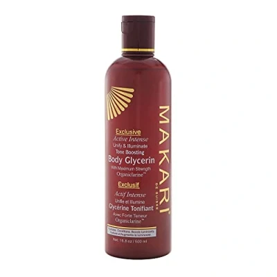 Abbildung von Makari Exklusiv Aktiv Intensiv Toning Glycerin 16.8oz Haut Aufhellung &amp; Feuchtigkeitscreme für Körper mit Organicarine™ Whitening Behandlung dunkle Markierungen Altersflecken