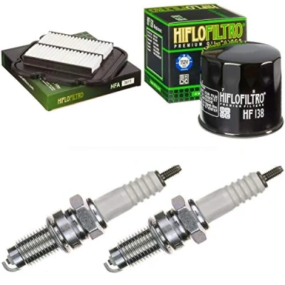 Abbildung von Luftfilter Ölfilter Zündkerzen für DL 1000 V Strom Baujahr 2002 2010 Servicekit Wartungskit