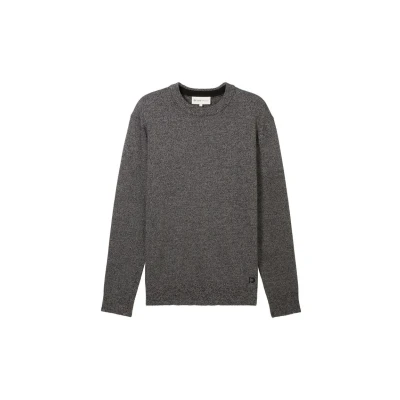 Abbildung von TOM Tailor Denim Strickpullover, Herren, Größe: XS, Grey tonal mouline