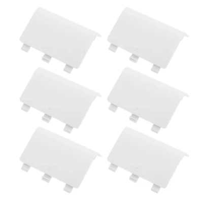 Abbildung von LT Easiyl 6 Stück Batteriefach Abdeckung Rückabdeckung Gehäusedeckel Kompatibel mit XBox One Wireless Controller Ersatz Batterie Gehäuse aus Kunststoff Weiß