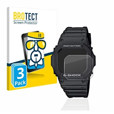 Abbildung von BROTECT Schutzglas für Casio G Shock GW M5610 1ER (3 Stück) Schutzfolie Panzer Folie Glas [Extrem Kratzfest 9H, Anti Fingerprint, Ultra Transparent]