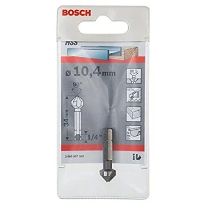 Abbildung von Bosch Pro Kegelsenker HSS mit 1/4&quot; Sechskantschaft (Ø 10,4 mm, 3 Schneiden)