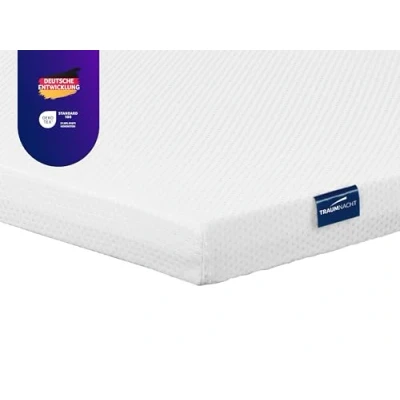 Abbildung von Traumnacht Komfort orthopädischer Matratzentopper mit hochwertigem Komfortschaumkern, 120 x 200 cm, Härtegrad 2 (weich), Öko Tex zertifiziert, produziert nach deutschem Qualitätsstandard