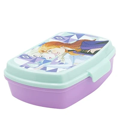 Abbildung von Stor RECHTECKIGE BROTDOSE FROZEN ICE MAGIC, Bunt