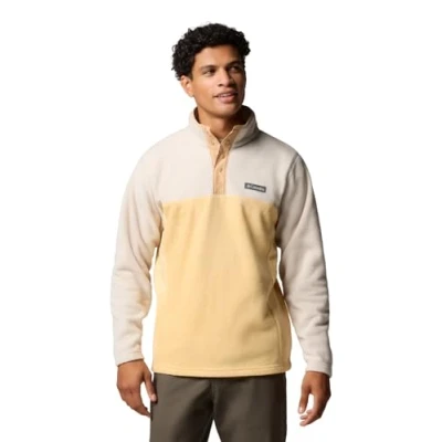 Abbildung von Columbia Men&#039;s Steens Mountain Half Snap 2, Fleece Pull Over, Sand Dune/Dark Stone, L