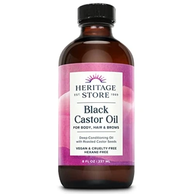 Abbildung von Heritage Schwarz castor oil8 unze.