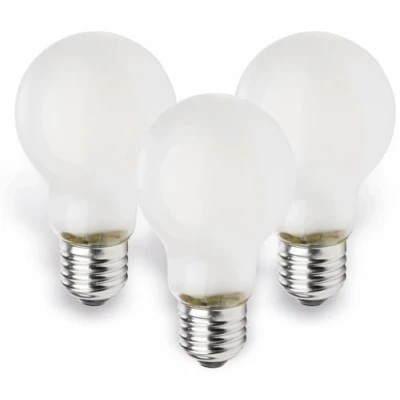 Abbildung von Müller Licht Retro LED Birnenform ersetzt 40 W, Glas, E27, 4 Silber, 6 x 10.6 cm, 3 Einheiten, 400289_Set