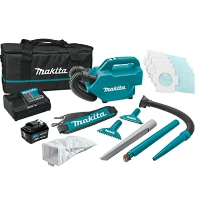Abbildung von Makita CL121DSM, Trocken, 1300 l/min, Staubbeutel, Grün, 0,5 l, Akku