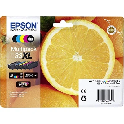 Abbildung von Multi pack! Epson 33XL BK PBK C M Y tintenpatrone C13T33574011 original