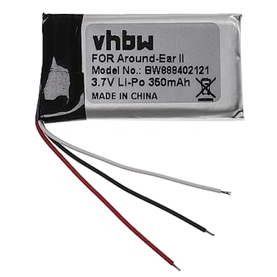 Abbildung von vhbw Akku Ersatz für Bose AHB571935PCT 01 Wireless Headset Kopfhörer (350mAh, 3,7V, Li Polymer)