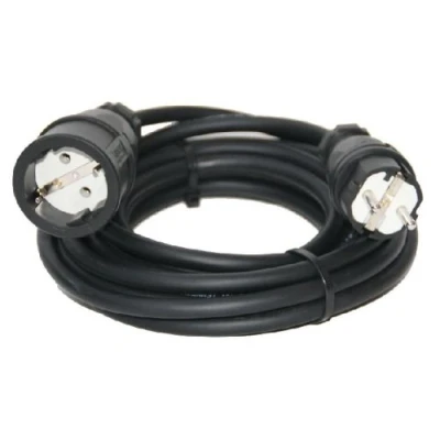 Abbildung von ETF Verlängerungskabel Stromkabel H07RN F 5m 3x2,5mm² Verlängerung IP44 NEU Gummikabel Kabel, schwarz