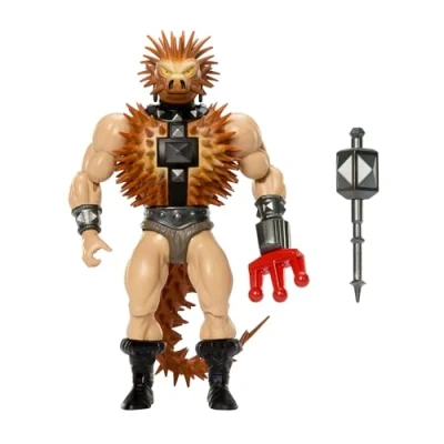 Abbildung von Masters of the Universe Origins Actionfiguren, Sketchbook Serie, Spikor, ca. 14 cm großer Meister des bösen Kampfes aus den 1980ern, Waffe und Abnehmbarer Schwanz, JFX03