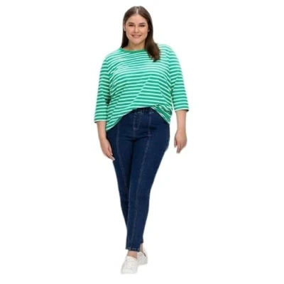 Abbildung von Sheego Jeggings, Damen, Größe: 58, Blue denim