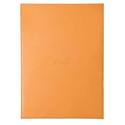 Abbildung von Rhodia 118188C Notizblock No. 18 (mit Schutzhülle, kariert, 80 Blatt, mikroperforiert, 220 x 308 mm) 1 Stück orange